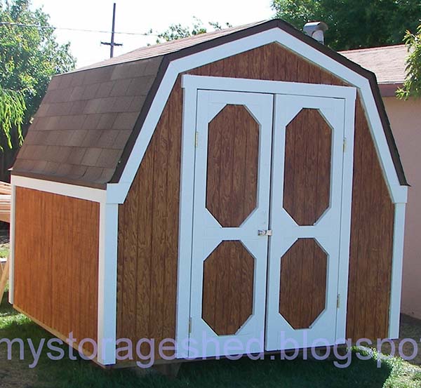 Gambrel Roof Storage Shed