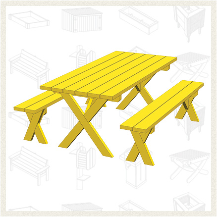 50 Free DIY Picnic Table Plans for Kids and Adults