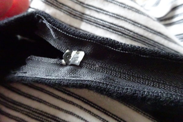 zipper being added