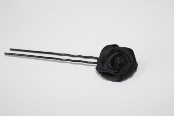 Accessorize your bobby pins with a fabric flower ring