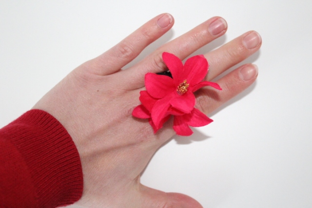 Handmade Fabric Flower Ring Tutorial