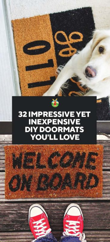32 Impressive Yet Inexpensive DIY Doormats Youll Love PIN
