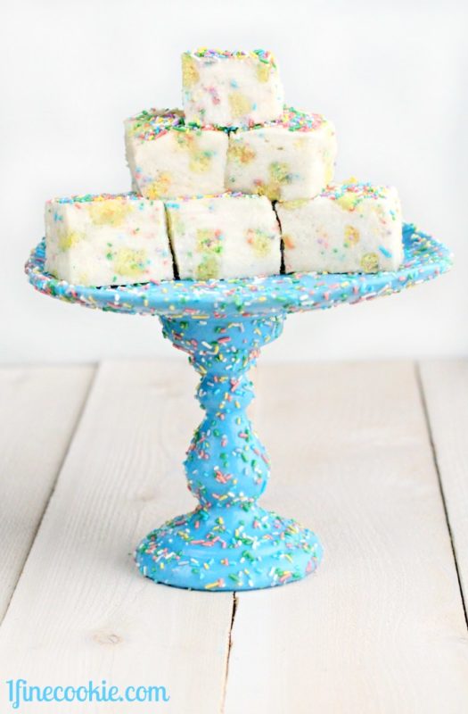 Birthday Cake Batter Marshmallows by 1 Fine Cookie afont Copy