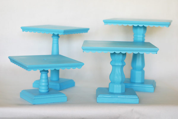 Wood Scallops Cake stands