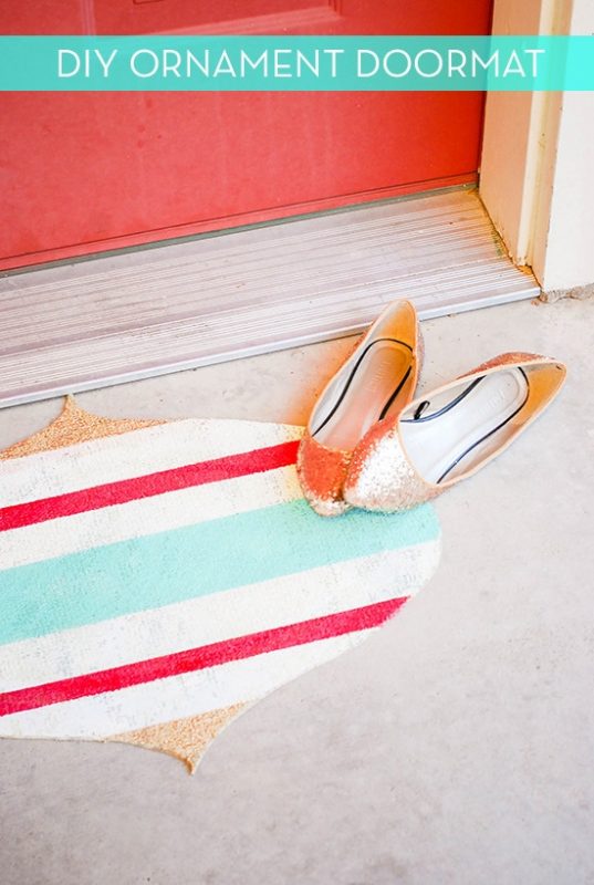 32 Impressive Yet Inexpensive DIY Doormats You'll Love