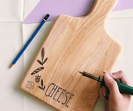 carved cheese board