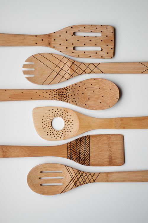 etched spoons