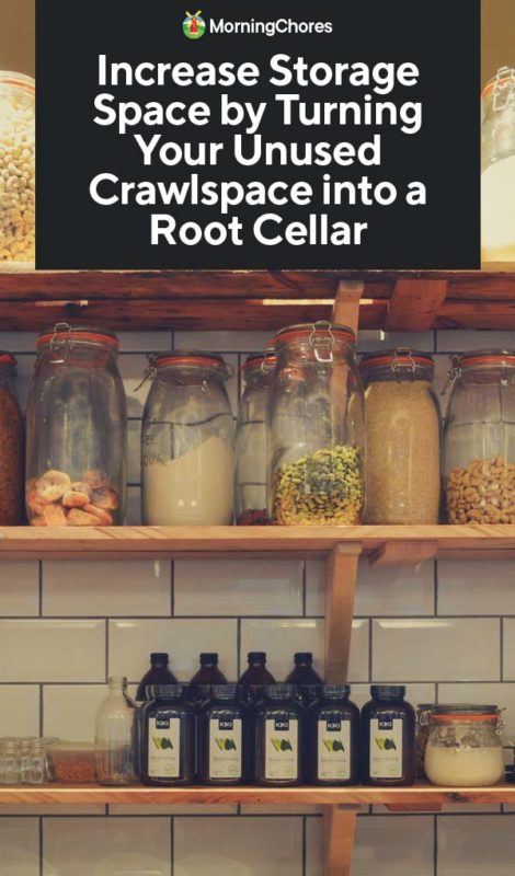 Increase Storage Space by Turning Your Unused Crawlspace into a Root Cellar PIN