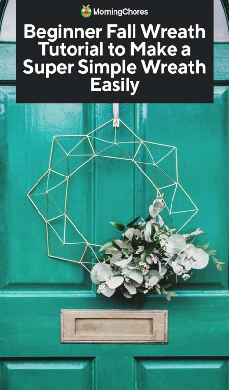 Beginner Fall Wreath Tutorial to Make a Super Simple Wreath Easily PIN