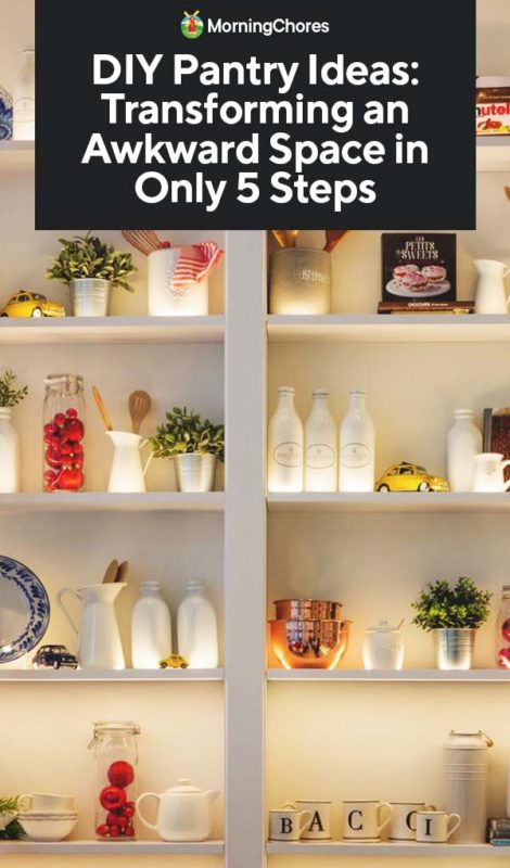 DIY Pantry Ideas Transforming an Awkward Space in Only 5 Steps PIN 1
