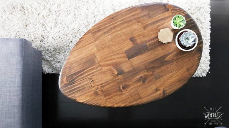 DIY Retro Wood Coffee Table 8
